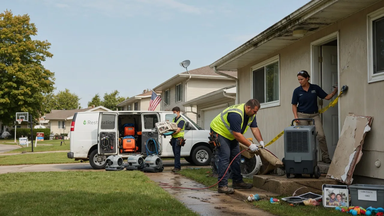 Water Damage Restoration in New Boston, IL near me